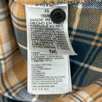 Marmot  Reagan Plaid Hooded Flannel Women’s Size XS in Yellow, Blue, White & Gray Photo 6