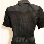 Solid & Striped Belted Semi-Sheer Black Mini Dress Coverup and Festival Wear XS Photo 7