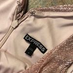 EXPRESS [] metallic light pink rose gold dress Photo 3