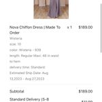 NWT Revelry Bridesmaid Dress In Wisteria Purple Size 10 Photo 9