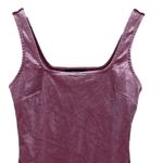 Forever 21 Bodysuit Womens S Pink Velvet Sleeveless Scoop Neck Bimbocore Y2K Photo 1