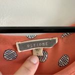 Pleione  Coral Polka Dot Short Sleeve Top Photo 2