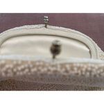Unique Vintage Vintage off white beaded clutch Photo 4