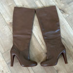 Elie Tahari Eli Tahari Knee High Boots Soft Leather Brown Sz 39 (8.5) Photo 0
