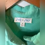 She & Sky  Aqua Romper Size Medium Photo 1