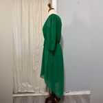 Enfocus Studio Women Green Boat Neck Long Puffy Sleeves High Photo 7