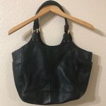 Tory Burch  Thea Round Tote Black Leather Shoulder Bag Photo 5
