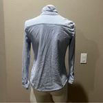 Charter Club  light blue striped button up shirt petite Photo 1