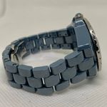 Isaac Mizrahi Isaac Mizrah Live! Ceramic Blue/Grey women watch 34mm rotating bezel 6” running Photo 6