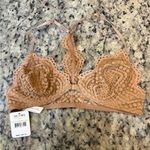 Free People  Delicate Lace Bra in Light Brown Photo 0