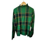Rachel Zoe Green Plaid Warm Pullover Mock Neck Sweater Women's XL Photo 4