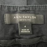 Ann Taylor  Black Devin Fit chino shorts womens Size 4 Photo 7