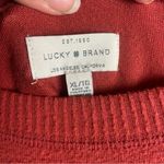 Lucky Brand  Size Xl Lightweight Sweater Orange Cozy Crew Neck Oversized Shirt Photo 2