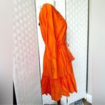 Robert Rodriguez Orange Silk Ling Sleeve Dress With Belt Size 2 NWT Photo 5