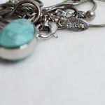 Chico's Southwestern  Teardrop Turquoise Silver Tone Snake Chain Pendant Necklace Photo 3