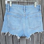 Madewell Blue Cut-Off Jean Shorts Distressed Style Photo 2