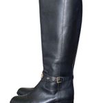 Michael Kors Black Leather Knee High Rising Boots size 8 Photo 6