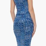 Tommy Hilfiger Island Tile Mesh Sleeveless Gathered Dress Blue Size 10 Photo 7
