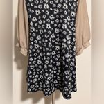 EUC Jili Black and White Floral Long Sleeve Dress size large Photo 7