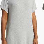 Cozy Earth Women Bamboo Rib Knit Boyfriend Sleep Dress Grey Gray‎ Womens Size XL Gray Photo 0