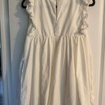 Mabel Mable Babydoll Ruffle White Dress  Photo 2