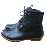 Sperry  Womens Cheetah Leopard Black Duck Boot. Size 8.5 Photo 0