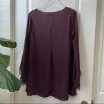 ASTR Dark Purple Burgundy Bell Long Sleeve Dress S Photo 6