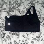 Lululemon black ribbed one shoulder sport bra size 6 Photo 1