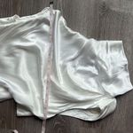 Dissh NEW  AISLE WHITE SATIN BACKLESS MINI DRESS Photo 10