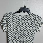 PacSun Pac Cares Women Floral Ruched White/ Black Cropped Top size S Photo 5