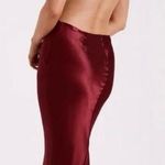Meshki  Electra Satin Cut-Out Maxi Dress Berry  Photo 1