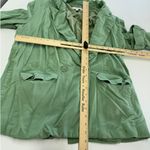 Thakoon Collective Blazer Womens 6 Green Oversized Jacket Linen Blend Career Photo 6