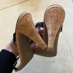 Marc Jacobs Marc Jacob’s Black and Beige Crystal and Cork Heels Sz 6-6.5 Photo 2