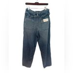 AG Adriano Goldschmied Renn Paper Bag Denim Jeans Wide Leg Belted NWT 28 Photo 1