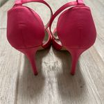 Pink Pointed Toe Satin Pumps Size 7.5 Photo 5