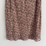 Connected Apparel Y2K BROWN AND‎ PINK  CIRCULAR MIDI SKIRT Photo 3