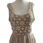 American Eagle Outfitters Women Size Small Mini Dress Cream Crochet 17-312 Photo 1