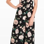 Club Monaco Daralis Floral Midi Wide Leg Strapless Jumpsuit Photo 0