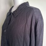 J.Jill Linen Rayon Blend Long Sleeve Button Front Shirt Medium Tall Photo 4