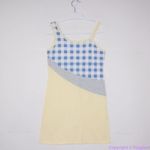 Vintage Autumn Deer 100% cotton sleep gown/ dress, XXS Blue Photo 2