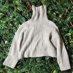 Universal Threads Universal Thread Beige Cropped Turtleneck Size Small Photo 2