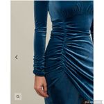 Rachel Parcell NWT  Velvet Ruched Mock Neck Dress Photo 10
