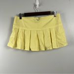 BDG  urban outfitters Shaina Belted Linen Micro Mini Skort in butter yellow NEW S Photo 7