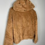 Boutique Cropped Teddy Bear Hoodie Brown Jr Medium of Small Adult With Ears Photo 5