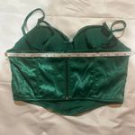 Satin Spaghetti Strap Party Crop Top Rave Cute Zip Back‎ Outfits Corset Size L Photo 6