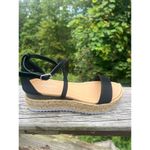 Top Moda  Black Faux Suede Strappy  Sandals Sz 7 NIB Photo 1