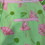 Lilly Pulitzer fully lined pink and green umbrella print pencil skirt Photo 2