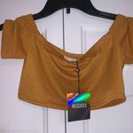 Missguided NWT Misguided Crop Top Off Shoulder  Photo 0