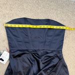 After Six  6888 Strapless Corset Satin Gown Midnight Navy Blue 10 Photo 5