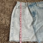 BLANK NYC Womens Overflap Fly Denim skirt Light blue Wash Sz 26 Photo 9